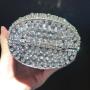 Women wedding Sliver Crown diamond party skull handbag hand rhinestone ice cream clutch popcorn gun purse fish cake evening bags