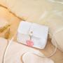 Top Fashion Embossed Small Square Bag New 2024 Ladies Messenger Bag Foreign Trade Pendant Shoulder Crossbody Phone Bag
