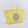 Eco Friendly Heavy Duty Cotton Bag Handle Custom Natural Shopping Grocery Women's Fringe Embroidery Canvas Tote Bag