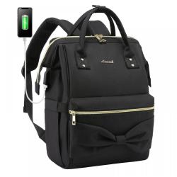 LOVEVOOK Lightweight Casual Girls College school Daypack with USB Travel Oxford Back Pack Business Women Laptop Backpack