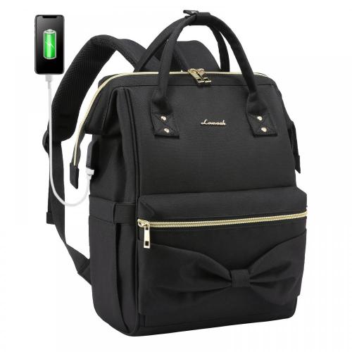 LOVEVOOK Lightweight Casual Girls College school Daypack with USB Travel Oxford Back Pack Business Women Laptop Backpack