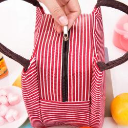 Portable Waterproof Lunch Bag Thickness Insulated Lunch Box Bag Large Capacity Zipper Picnic Handbag Women Men Kid Lonchera Sac