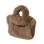 2024 Wholesale Hot Sale Minimalist Design Faux Fur Tote Bag For Women Purse Handbag