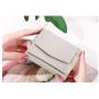 ZF233  Women Wallet Genuine Leather Head Layer Cowhide Anti-theft Brush Vertical Card Bag Short Trifold Money Clip
