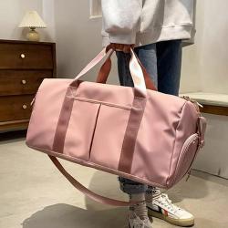 ZWY141 Outdoor Sports Dry Wet Divided Clothing Storage Travel Gym Bag With Shoe Compartment 2024 New Fashion Oxford Duffle Bag