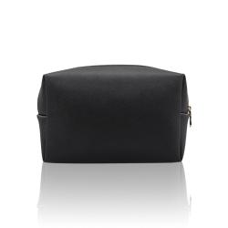 Wholesale Leather Makeup Bag Classical Saffiano Leather Travel  Cosmetic Bag Toiletry Bag for Women
