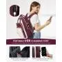 LOVEVOOK wholesale quilted laptop backpacks school bags with usb daily life for women 15.6in 17in large travel business backpack
