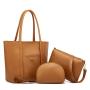 New Custom Pu Leather Purse Ladies Handbag Three-piece Set Luxury Handbag For Women Designer