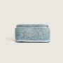 2024 Custom Wrinkle Fabric Leather Shoulder Bag For Fashion Women With Silver Chain
