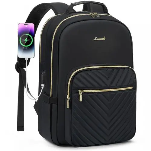 LOVEVOOK 15.6 17 18 in Waterproof Backpack Trendy Anti Theft School Bags For Men Usb College Laptop School Bags For Teenagers