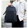 KBW725 Hot High-quality Nylon Backpack with USB Charging Port Headphone Hole Fashion Leather Film Backpack Custom Logo Black