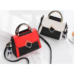 ZR699 Women's Bags New Fashion PU Leather Girl Lovely Small Square Bag Simple Zipper Shoulder Crossbody Phone Bag Female Party