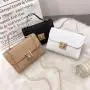 Ladies Handbags Fashion Cheap Pu Leather Women's Chain Crossbody Bag 2024 Simple and Fashionable Small Square Bag