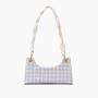 2024 Custom Check PU Leather Shoulder Underarm Bag For Fashion Women Ladies