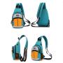 New Fashion Waterproof Chest Bag Men Women Messenger Bags Custom Logo Crossbody Bag With Headphone Hole