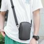 Oxford Fabric Waterproof Single Shoulder Crossbody Bag Zipper Casual Fashion Bag Pure Color Waist Bag