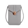 Women's Retro Style Mobile Phone Wallet Thin Tide Lock Sling Portable with Touch Screen Access Small Buckle Design for Students