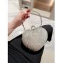 Factory Wholesale Heart Shaped Tassel Diamond Lady Shoulder Bag Crystal Evening Bag For Wedding Clutch Bags Ladies Purse Handbag