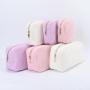 Personalized Soft Winter Eco Friendly Corduroy Makeup Standup Zip Organizer Pouch Bag Women Cosmetic Storage Pouch