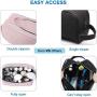 Large Vegan Leather Makeup Bag Zipper Pouch Travel Cosmetic Organizer for Women and Girls