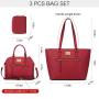 LOVEVOOK casual tote pu leather handbags 2021 for women hot sale luxury custom logo 3 pcs ladies hand bags