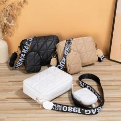Time-limited Two Piece Set 2023 New Messenger Bag Women's Fashion Phone Bag Small PU Leather Shoulder Crossbody Bag for Women