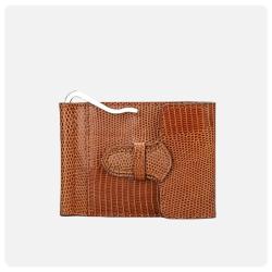 custom luxury quality vintage design exotic genuine lizard skin leather credit card holder money clip wallet for man and women