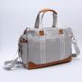 Keymay Wholesale Stock 4 Colors Canvas Mommy Diaper Bag Tote Large Capacity Outdoor Travel Custom Designer Baby Diaper Bag