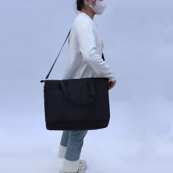Keymay Custom Logo Adjustable Shoulder Strap Medium Large Crossbody Bag Waterproof Nylon Tote Bag Handbag Organizer Women Purses