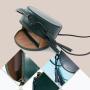 Custom Wholesale Ladies Hand Bag Girl Designer Purse round bag For Women Crossbody PU Leather Handbags