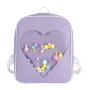 Trendy cute girl fashion oxford school bags ita bag with transparent window