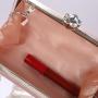 Wholesale low price pu clutch bag ladies pink evening party wedding bags fashion crossbody bag for woman