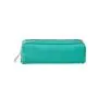 Customs logo pencil case designer PU leather pencil case pouch with zipper