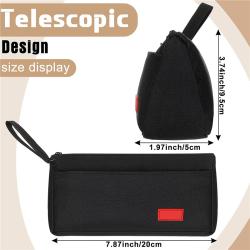 Gelory Zipper Pencil Case Office Supplies Stationery Organizer Oxford Cloth Pencil Pouch Bag