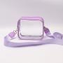 Fashion Women Strap Crossbody Bags Clear Purse Game Day Stadium Bag candy Color Good Quality PVC Girl Bags Handbags Clear Purses