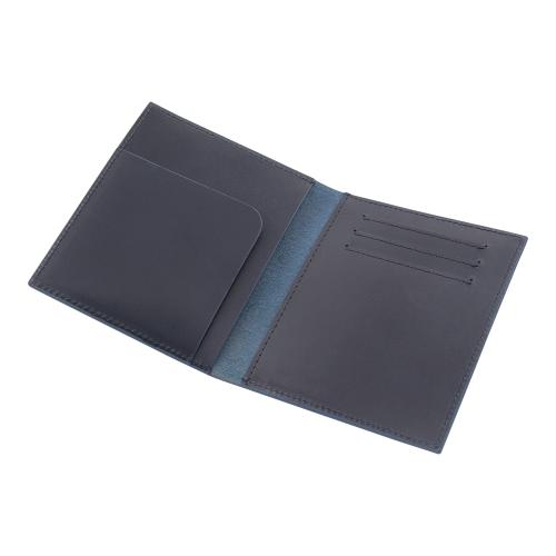 Vegetable Tanned Leather Wallet Men Bi-fold Travel Card Holder