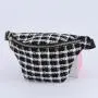 Winter Elegant Plaid Checkered Tweed Belt Bag Ladies Classic Crossbody Chest Bag Designer Bags Custom Vintage Waist Fanny Pack
