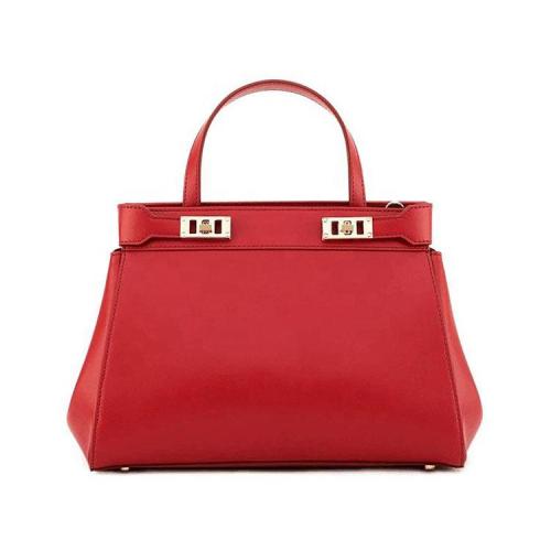 Wholesale Top Grade Fancy Style Womens Handbags Classic Fashion Vegan Leather Luxury Lock Custom Brand Logo Womens Tote Bags