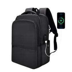 Waterproof Laptop Backpack Casual Student School Bag Business Commuting Travel Backpack with USB Polyester Lining