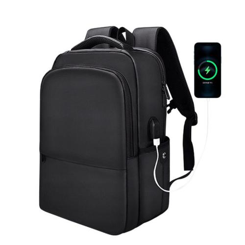 Waterproof Laptop Backpack Casual Student School Bag Business Commuting Travel Backpack with USB Polyester Lining
