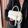 2024 Autumn New Fashion Portable Small Square Thread Open Bag Messenger Pu Women's Bag China Wholesale PU Ladies Shoulder Bag
