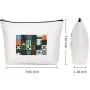 Gelory Zipper Canvas Makeup Pouches Women Travel Cosmetic Bags Portable Travel Makeup Bag With Zipper