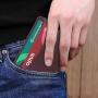 Factory Direct Sales Minimalist Style Thin PU Leather Business Card Holder
