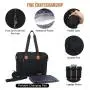 New arrival wholesale quilted tote shoulder bags large capacity travel diaper tote bags for mom and dad custom mommy nappy bags