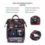 LOVEVOOK 2022 waterproof fashion Backpack university girls 15.6 Inch College flower Bookbag Women Travel Laptop Backpacks