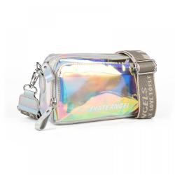 Hec Fashion Women Transparent Shoulder Crossbody Bag New Trend Silver Pvc/Pu Ladies Purse Latest Design  for