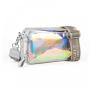 Hec Fashion Women Transparent Shoulder Crossbody Bag New Trend Silver Pvc/Pu Ladies Purse Latest Design  for