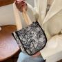 Large Capacity Bag Korean Version All-In-One Shoulder Bag Fashion Tote Bag Female Ins College Student Class Handbag