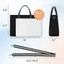 Customized Large Capacity Colorful Eco-Friendly Tote Shopping Bag with Front Pocket and Magnetic Snap Portable Wholesale