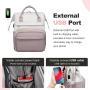 LOVEVOOK 2024 factory wholesale custom logo women Backpack with USB Port Travel School Bag large cute 15.6 inch Laptop Backpacks